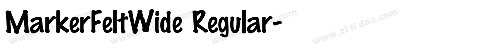 MarkerFeltWide Regular字体转换